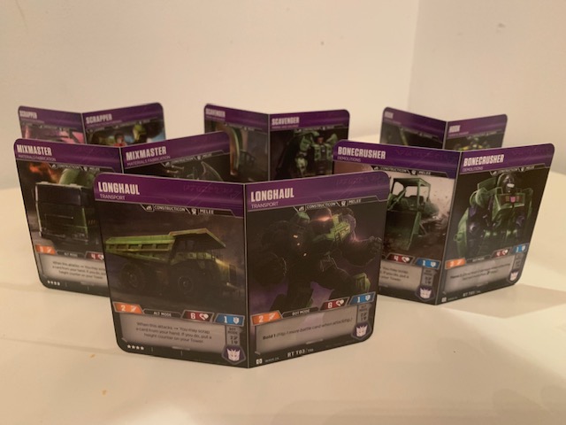 Transformers: TCG Devastator Deck Constructicon Cards