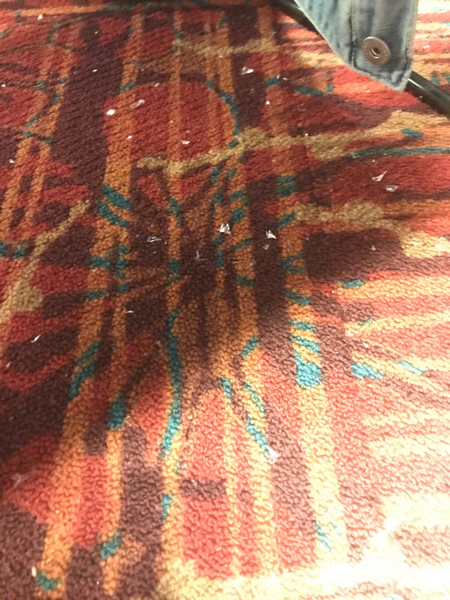 Broken glass at ClexaCon 2019