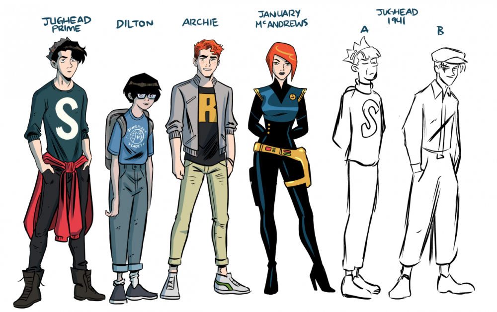 Jughead's Time Police designs by Derek Charm