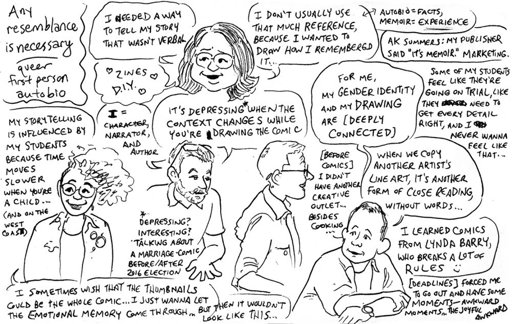 Queers & Comics conference comic 1