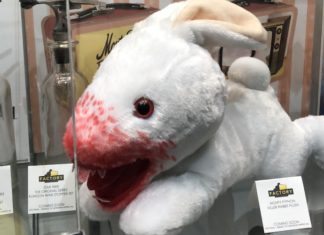 SDCC ‘19: Monty Python Killer Rabbit Caerbannog plush topped Factory Entertainment’s 2019 preorders Killer Rabot Caerbrannog plush
