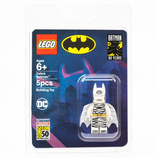 SDCC Zebra Batman packaging