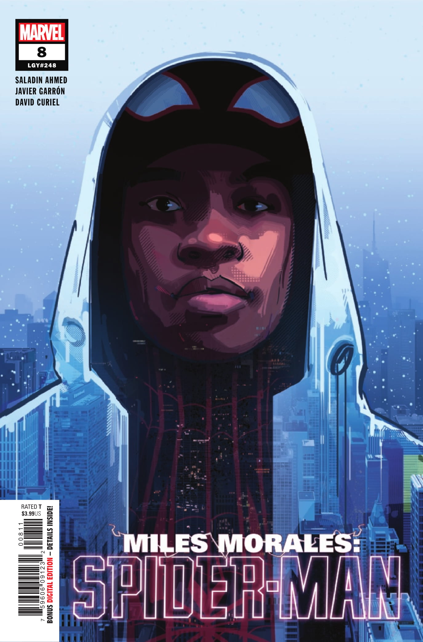 Miles Morales: Spider-Man #8 cover art by Patrick O'Keefe