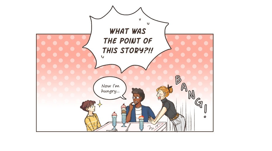 Lucy tells Joanna and Walter about her culinary quest in Gourmet Hound chapter three!