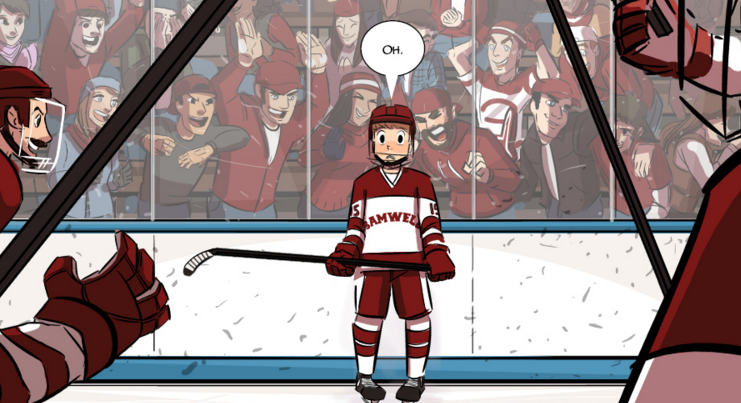 Check Please follows Bitty's hockey career as well as his queer romance
