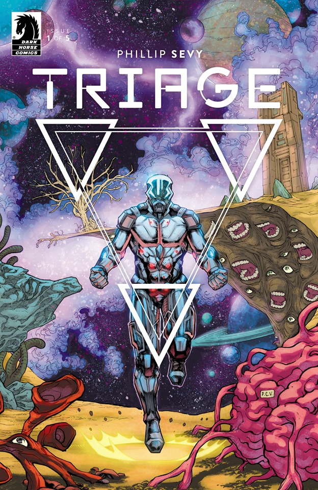 Triage #1 main cover art by Phillip Sevy