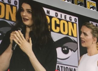 SDCC ’19: Scarlett Johansson and the cast of BLACK WIDOW hit the stage of Hall H Black Widow