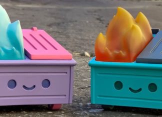 SDCC ’19: Let it burn with this exclusive Dumpster Fire toy Dumpster Fire toy in two colors