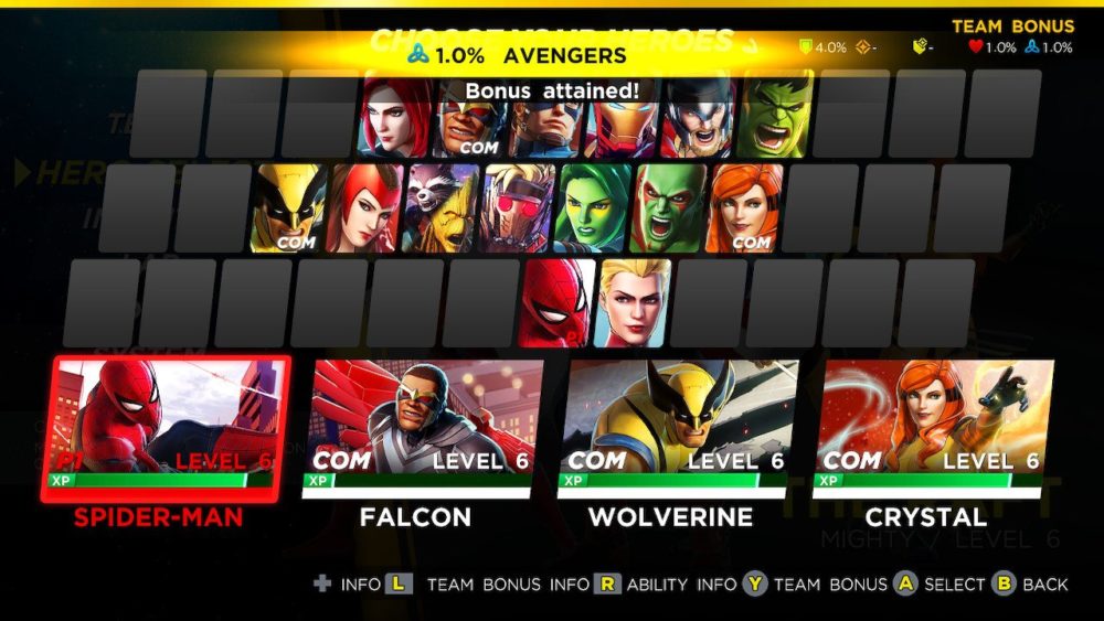 ultimate alliance 3 quality roster