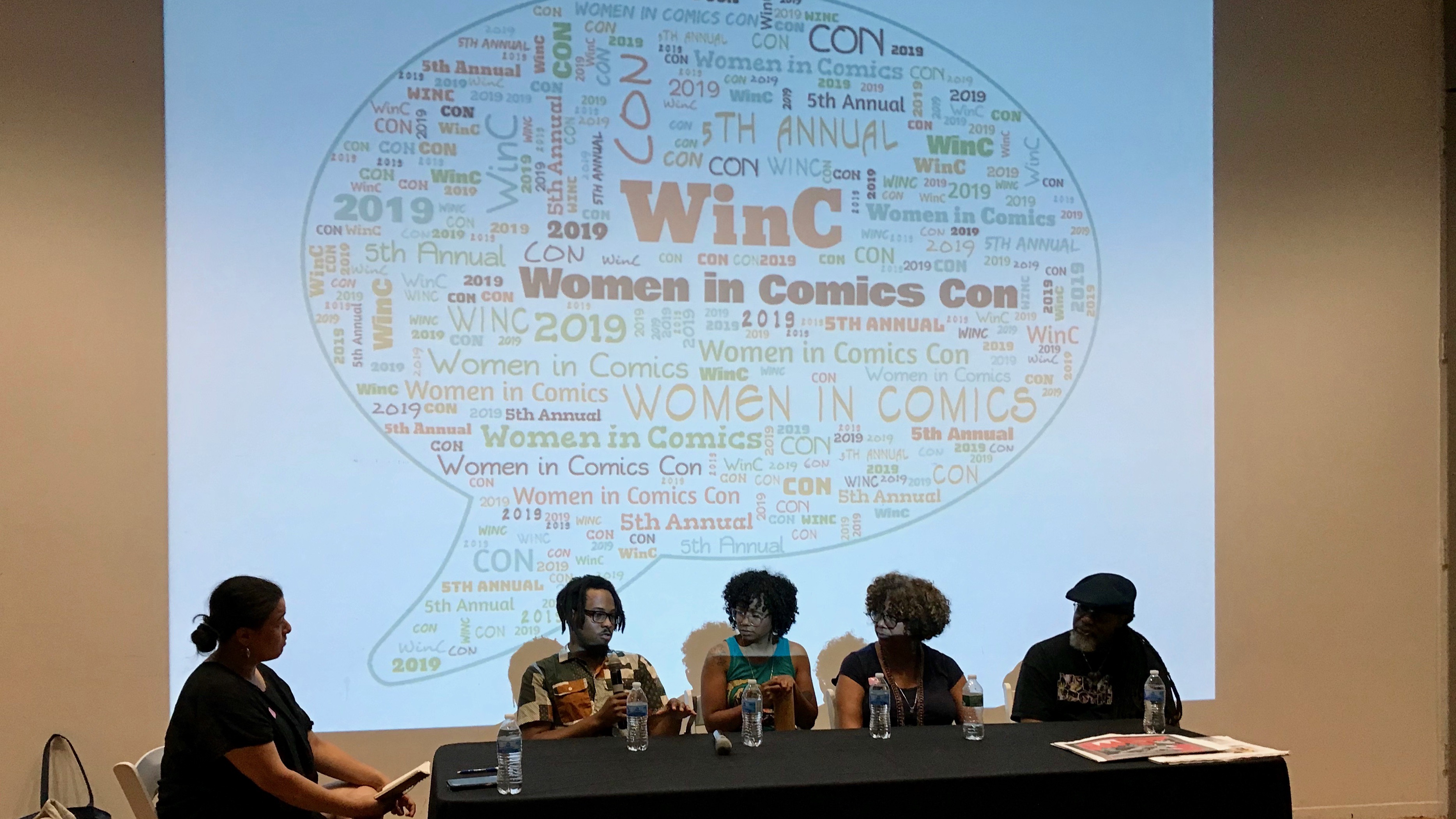 The Comic Book Spectrum: Social Commentary in Comics panel at Women In Comics Con 2019