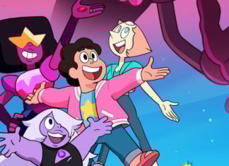 STEVEN UNIVERSE: THE MOVIE poster reveals a shadowy threat looming over Beach City