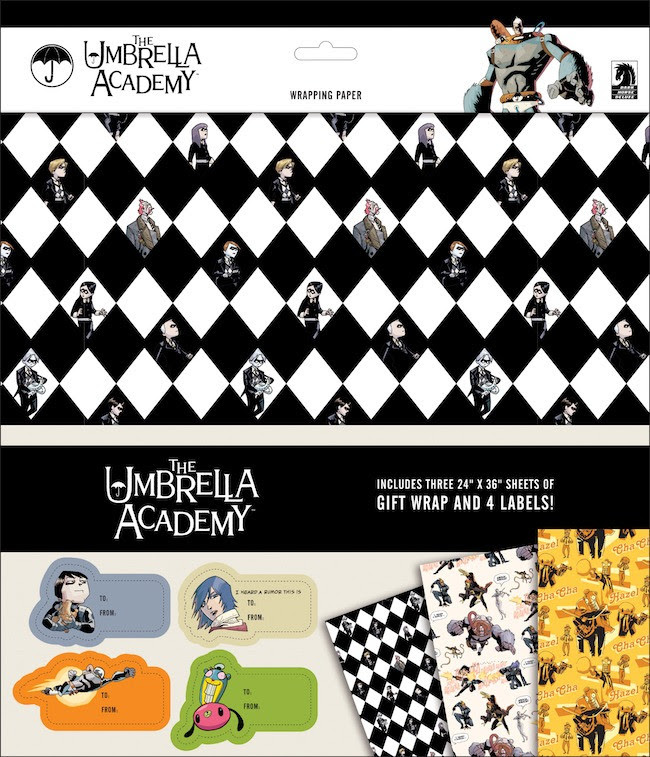 Umbrella Academy merch - wrapping paper