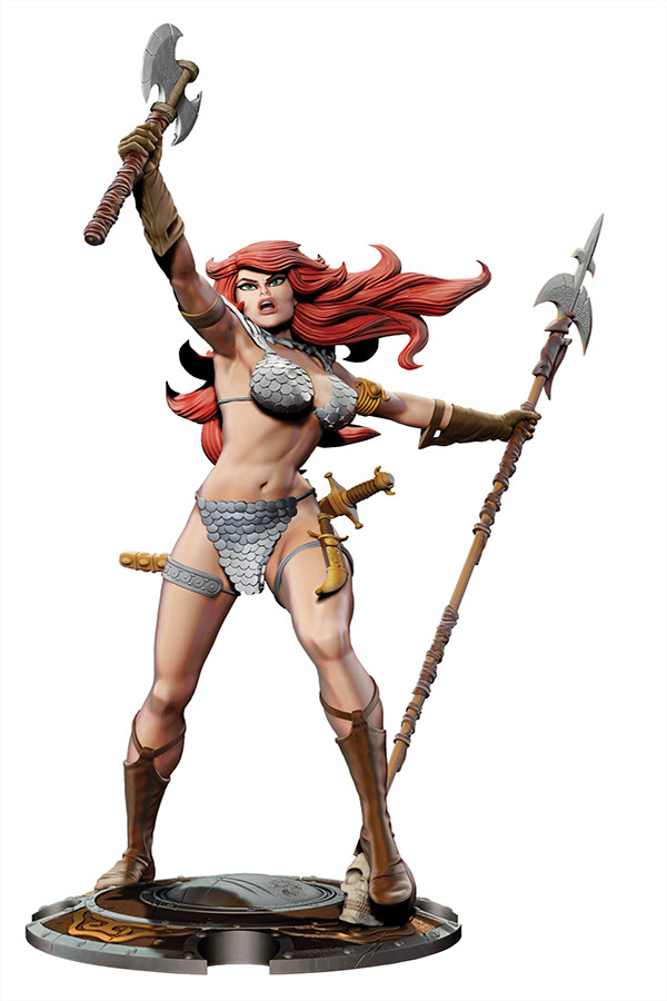 Red Sonja statue