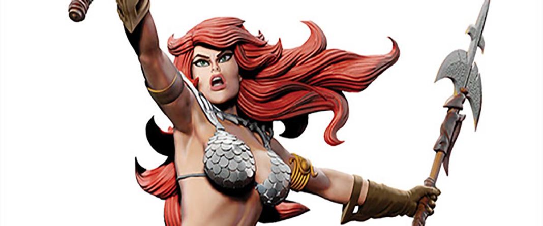 Red Sonja statue