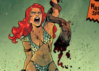 Trick or Treat! RED SONJA and BETTIE PAGE have big Halloween plans Red Sonja Bettie Page