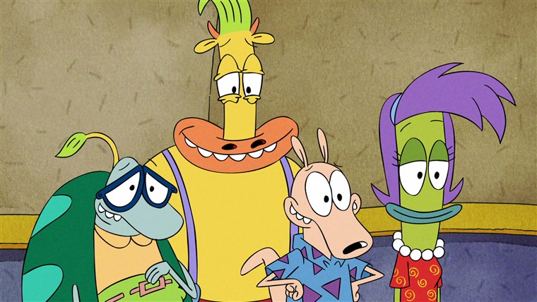 Filburt, Heffer, Rocko, and Rachel in Static Cling