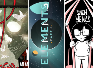 Crowdfunding Comics Round-Up: ELEMENTS: Earth, YOU DIED, & 3 other campaigns we love The Scourge of Ninepoint, YOU DIED, ELEMENTS: Earth, Sad Comics Good Pins, NPC Tea