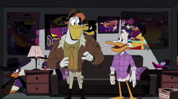 Launchpad and Drake bond over Darkwing Duck