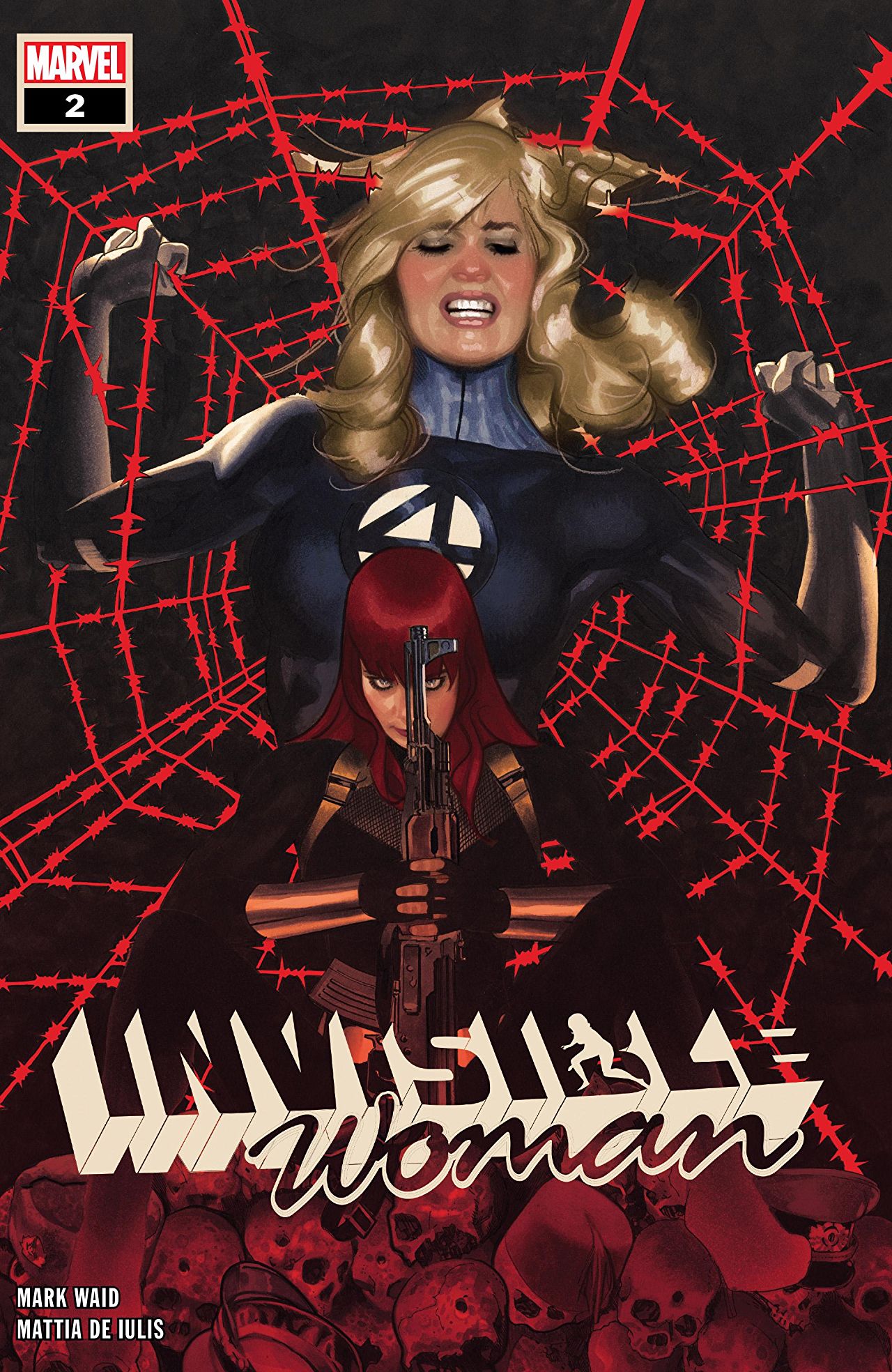 Invisible Woman #2 cover art by Adam Hughes