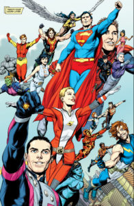 Superman rejoining the Legion's history