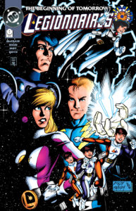 The new Cosmic Boy, Apparition, Live Wire, Saturn Girl and Triplicate Girl