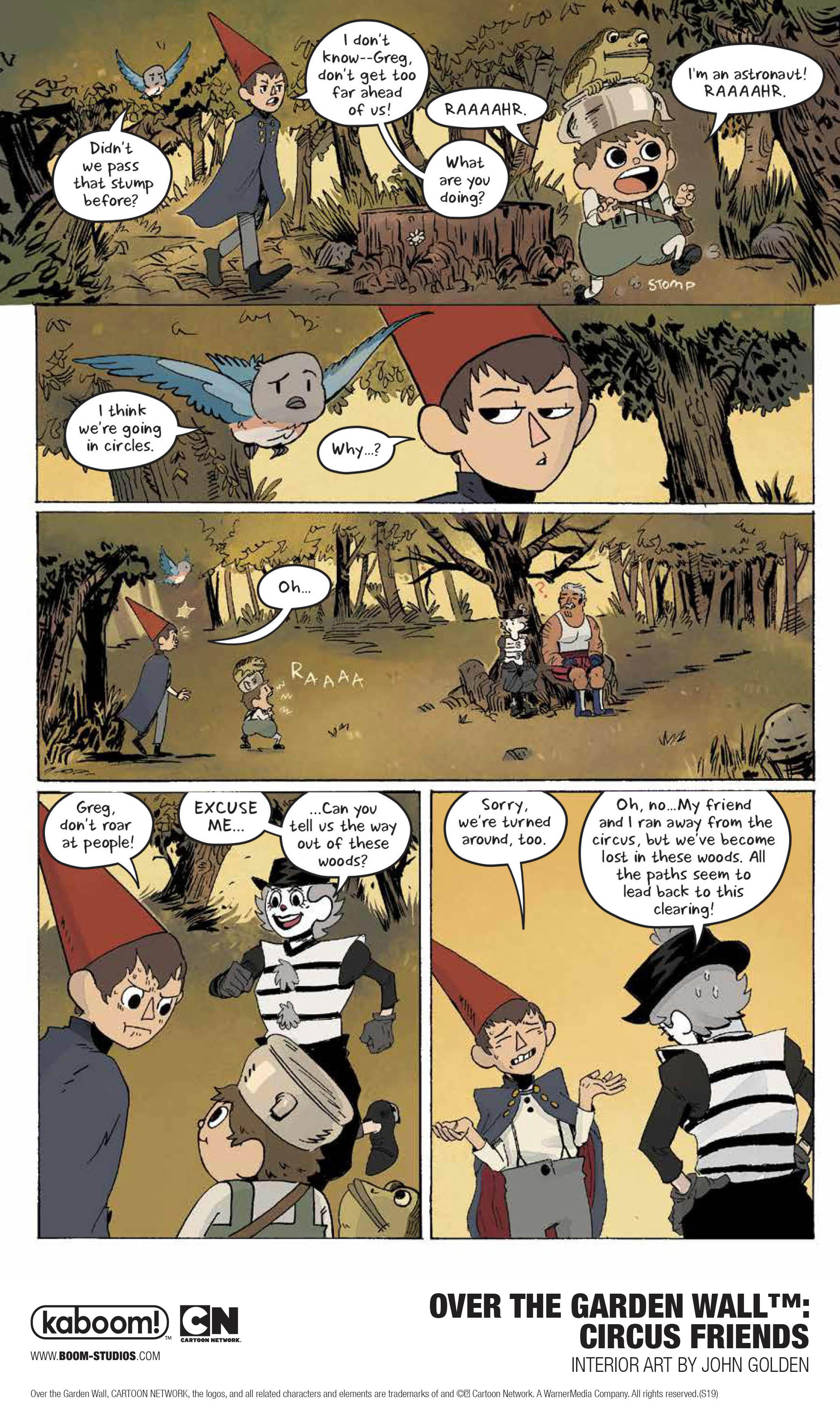 Over the Garden Wall: Circus Friends preview