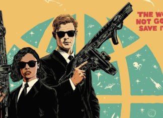 GIVEAWAY: Win a MEN IN BLACK: INTERNATIONAL Mondo poster & Blu-ray Men In Black Mondo giveaway