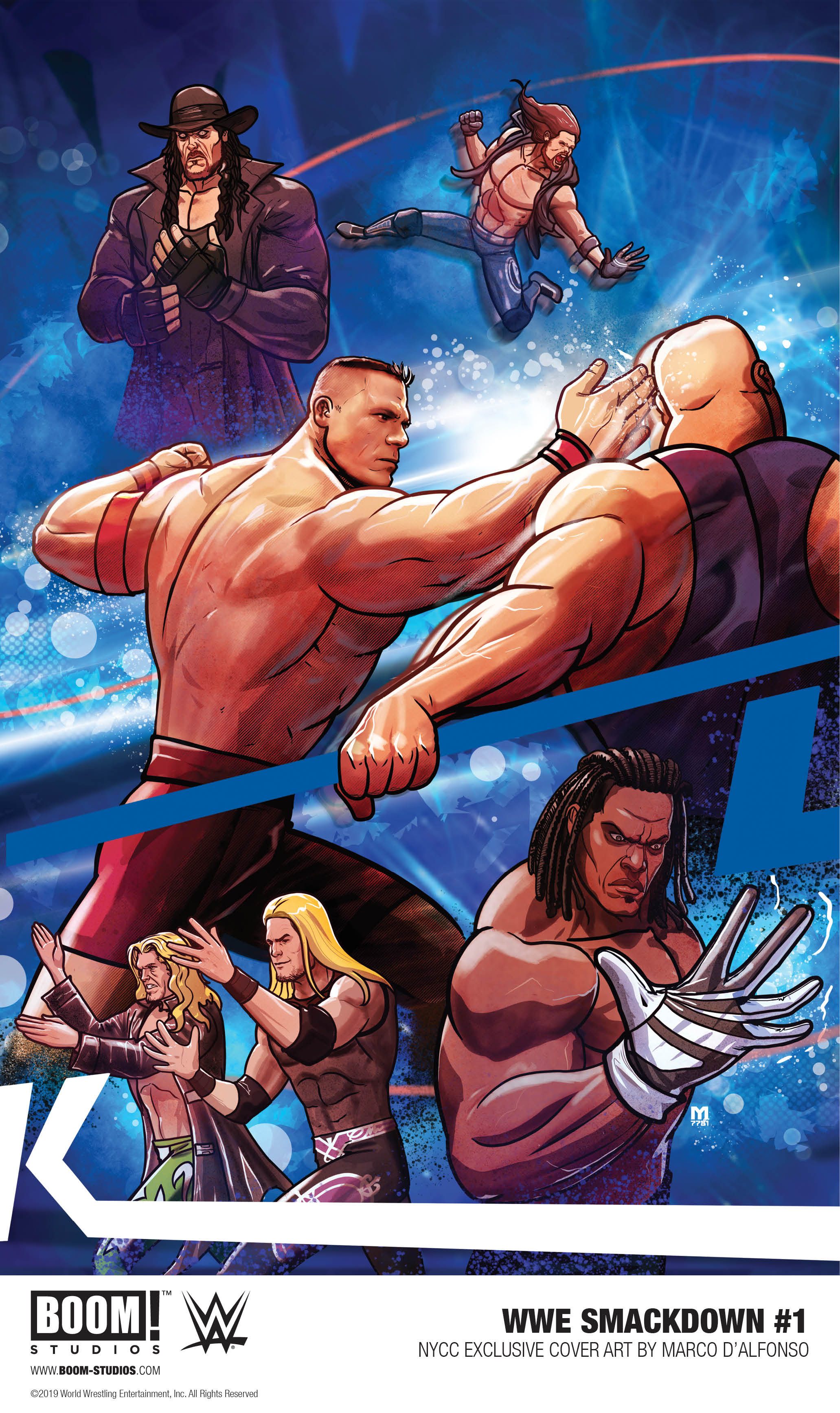 BOOM! Studios NYCC exclusives: WWE SmackDown #1 NYCC Exclusive Variant Cover