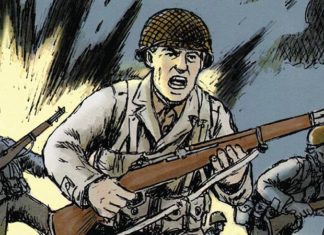 NYCC ’19: Molcher, Ennis, Vansant, Thompson & de Campi explore the history of war comics War comics - Normandy by Wayne Vansant