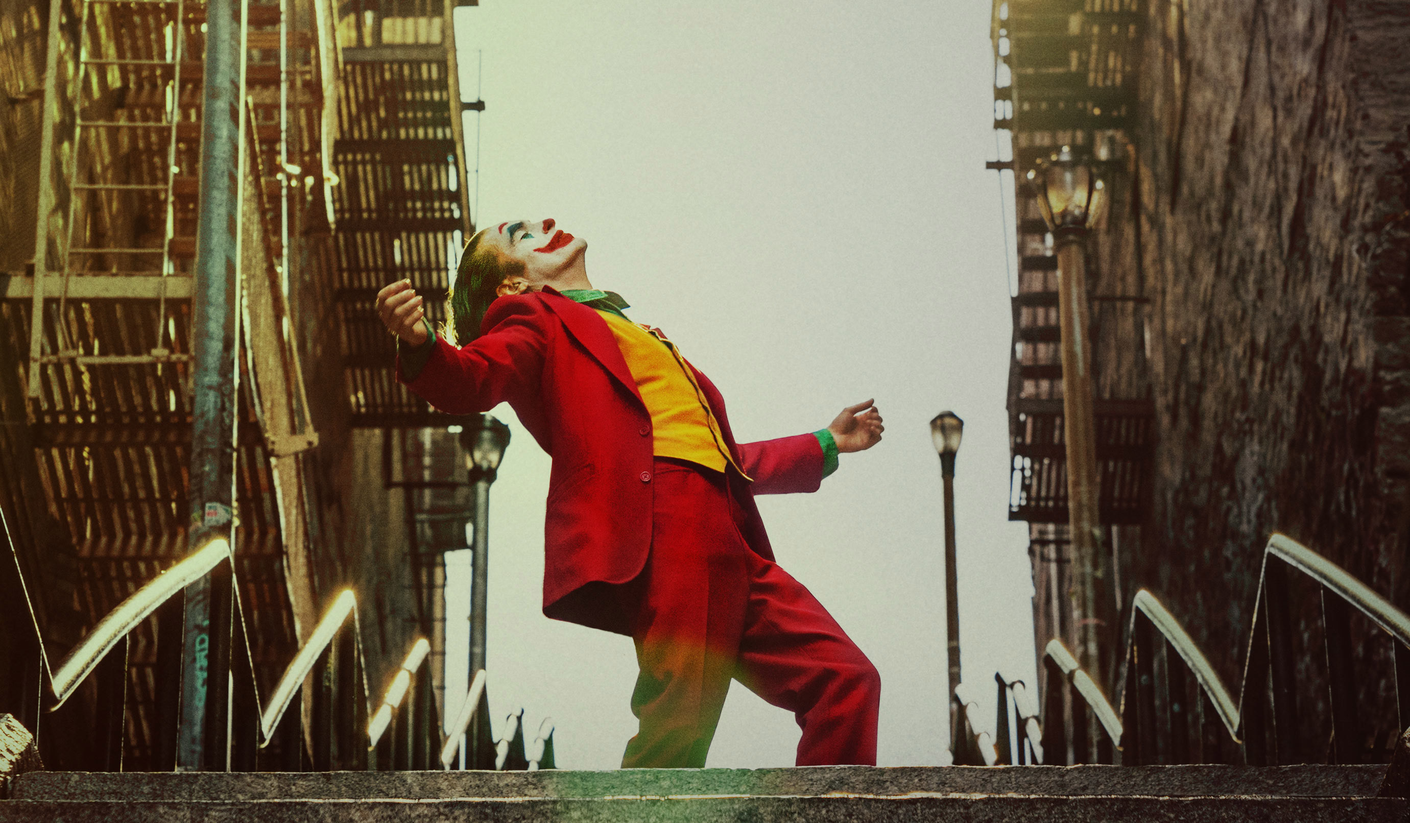 Joaquin Phoenix dancing on the now famous Joker stairs