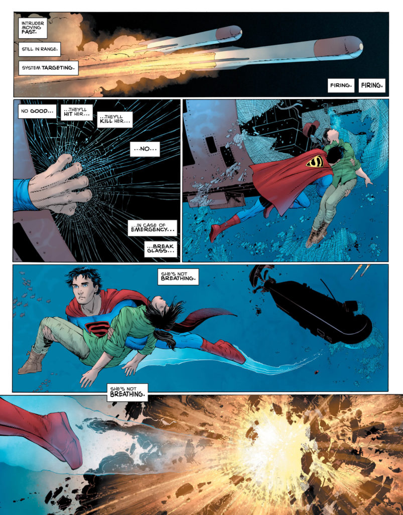 SUPERMAN YEAR ONE - Supes saves Lois underwater