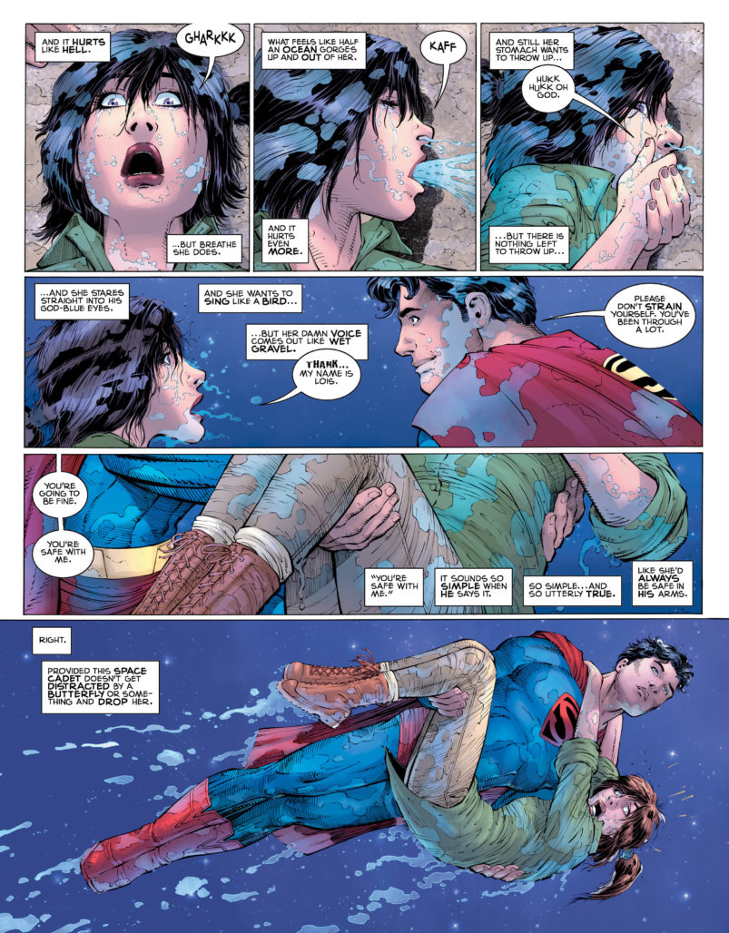 SUPERMAN YEAR ONE - Supes saves Lois from drowning
