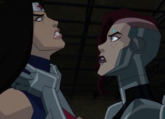 Silver Swan strikes in WONDER WOMAN: BLOODLINES clip Silver swan