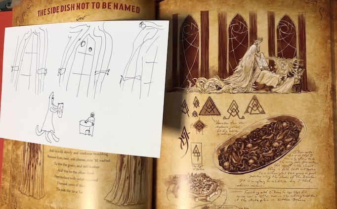 Lovecraft cookbook sketch