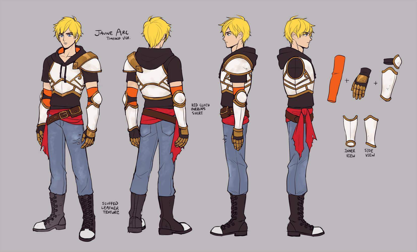 Concept art for Jaune on RWBY