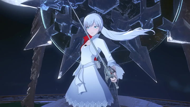 Weiss is powerful alone or a part of a team on RWBY