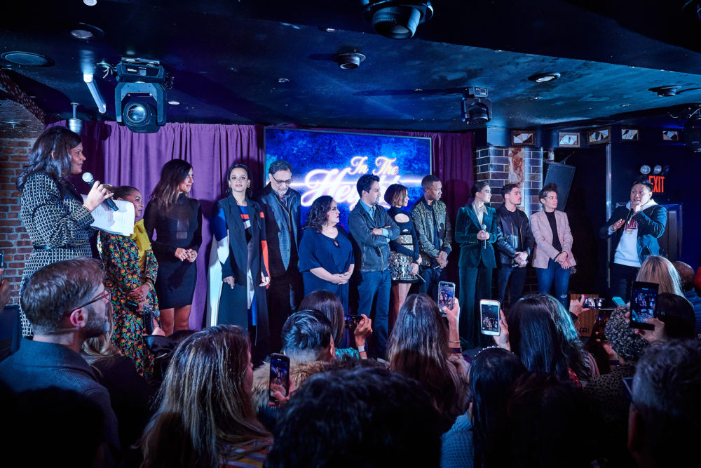 In the Heights Cast on stage in NYC