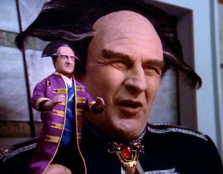 Ambassador Londo Mollari and his in-universe action figure