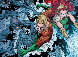 EXCLUSIVE PREVIEW: In AQUAMAN #56, The Trench attacks as Arthur and Mera talk babies!