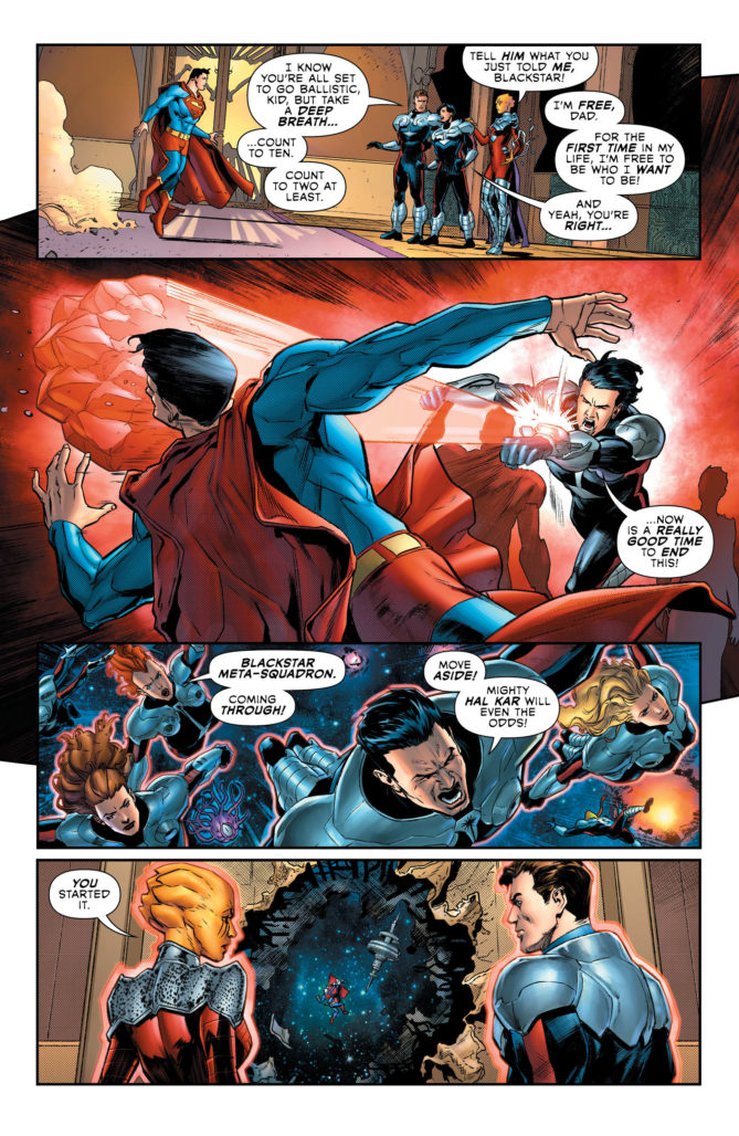 Superboy against Superman