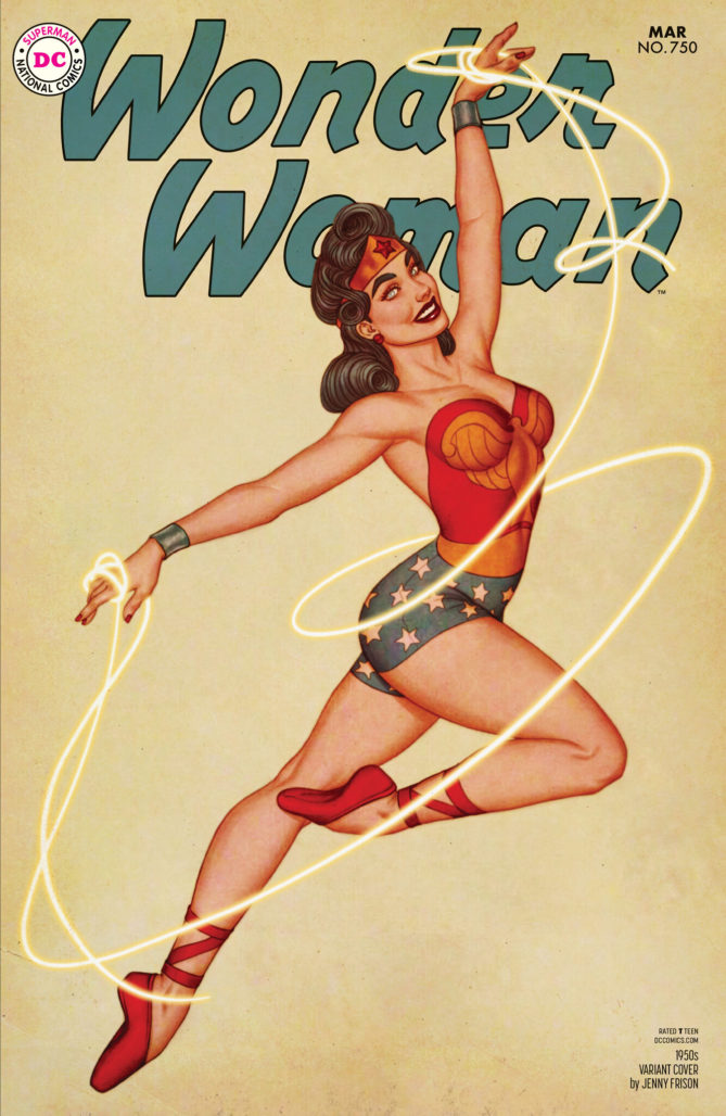 Wonder Woman #750 1950s Variant by Jenny Frison