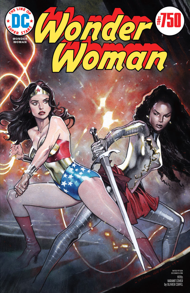 Wonder Woman #750 1970s Variant by Olivier Coipel