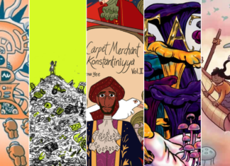 Comics Crowdfunding Round-Up: The Carpet Merchant of Konstantiniyya, Ecatepunk, & 3 other projects we love Crowdfunding Comics - Weird Futures - Ecatepunk - The Carpet Merchant of Konstantiniyya - Dirty Diamonds: Death - Skychaser