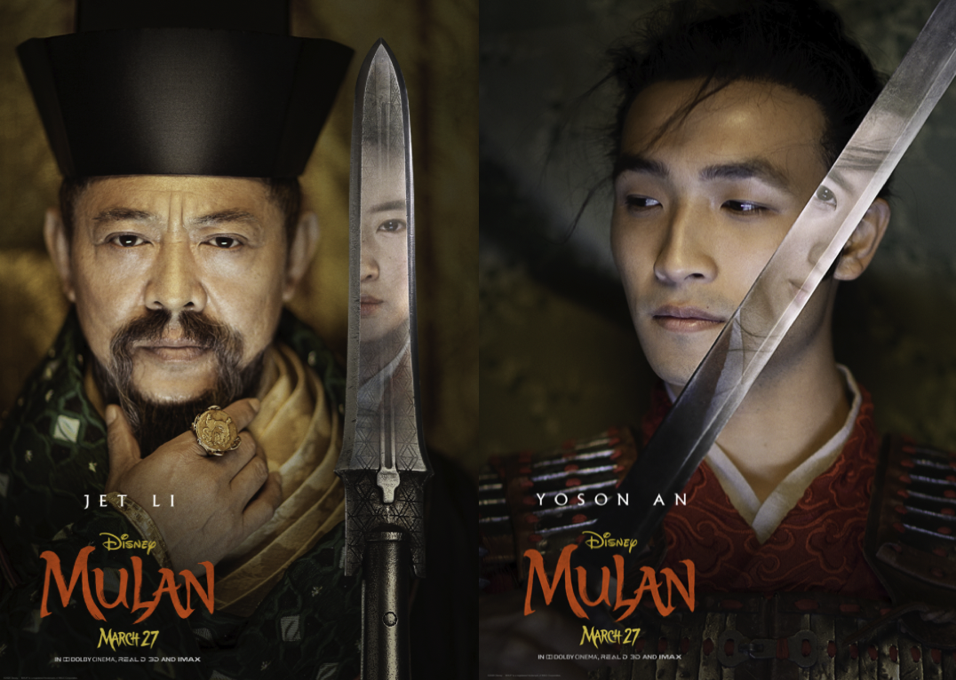 mulan character posters