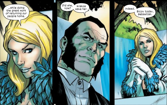 Emma Frost Sebastian Shaw Hellfire