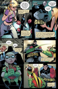 Page one of Amy Wolfram and Damian Scott's Robin story