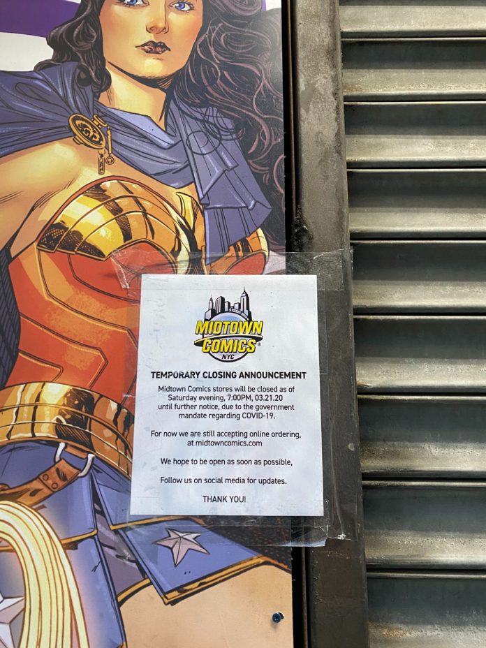 Midtown Comics Closed