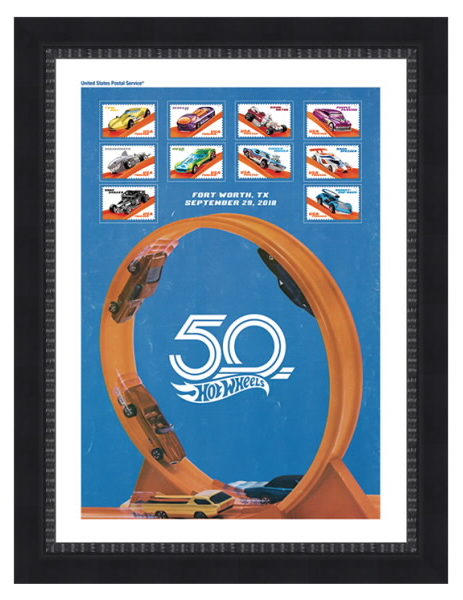 USPS Hot Wheels stamps