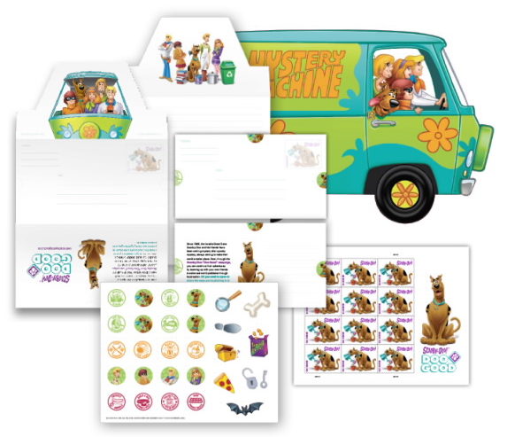 USPS Scooby-Doo stationery set
