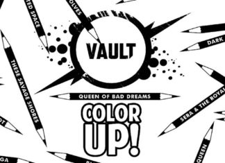 Grab your free coloring book VAULT COLOR UP to keep you busy in quarantine Vault Color Up